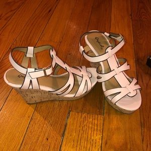 SUMMER PINK WEDGES